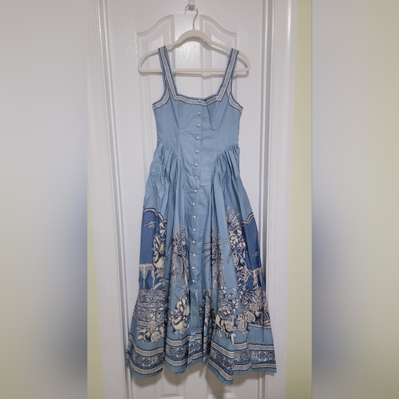 ALEMAIS Villa Romantica Midi Dress US4 - Picture 3 of 6